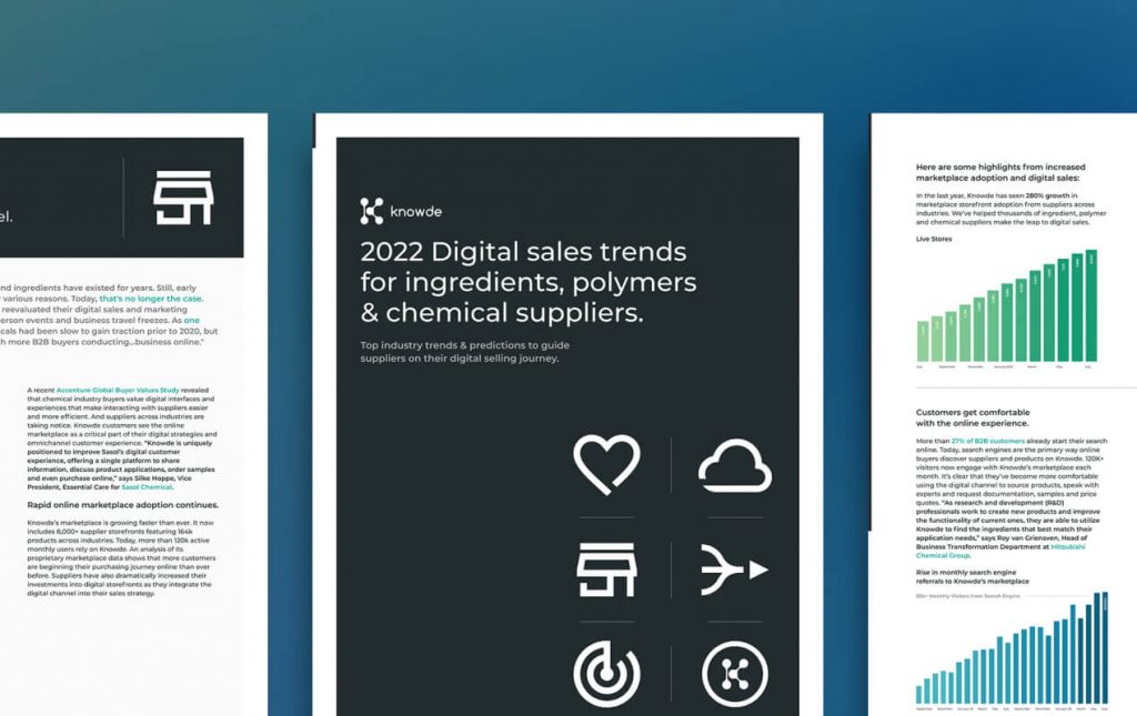 2022 Digital Sales Trends for ingredients, polymers, and chemical suppliers to guide suppliers on their digital selling journey  