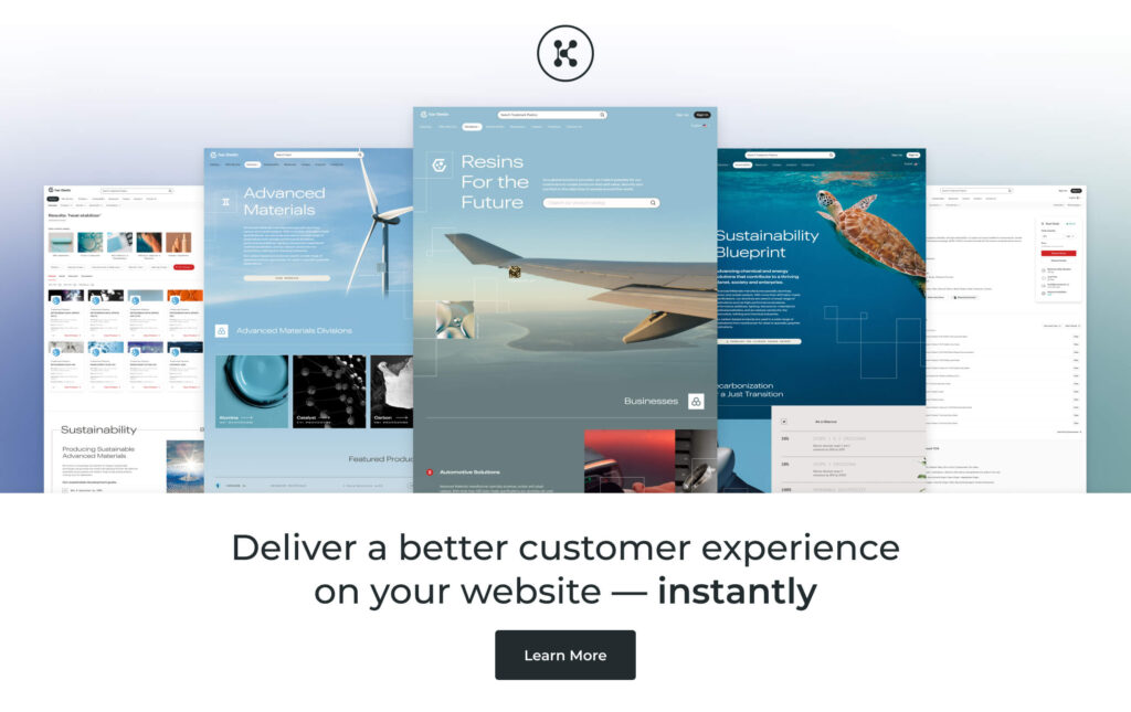 Instant customer experience upgrade on your website using Knowde's customer experience platform 