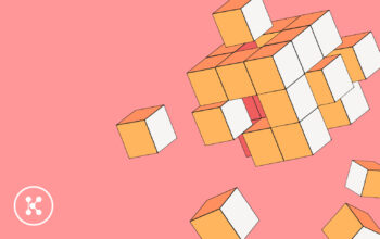 Illustration of collapsing Rubik's Cube