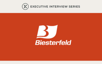 Logos for Biesterfeld and Knowde's Executive Interview Series