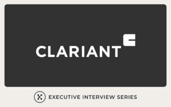 Logos for Clariant and Knowde's Executive Interview Series